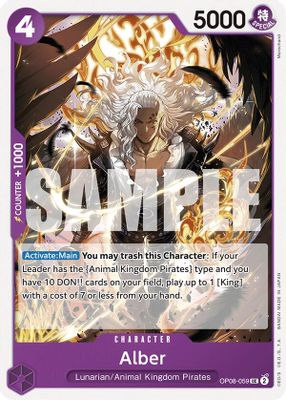 Alber OP08-059 card