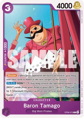 Baron Tamago OP08-070 card