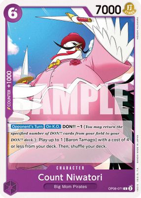 Count Niwatori OP08-071 card