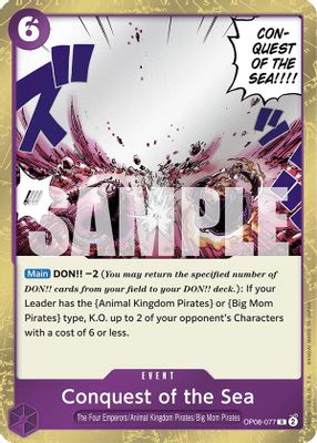 Conquest of the Sea OP08-077 card