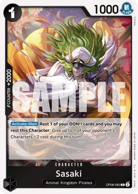 Sasaki OP08-082 card