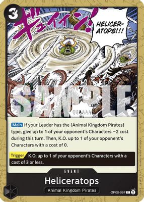 Heliceratops OP08-097 card
