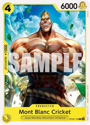 Mont Blanc Cricket OP08-108 card