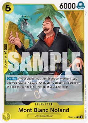 Mont Blanc Noland OP08-109 card