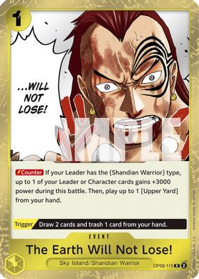 The Earth Will Not Lose! OP08-115 card