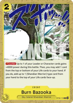 Burn Bazooka OP08-116 card