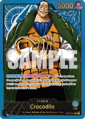 Crocodile ST03-001 card