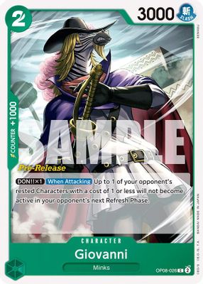 Giovanni OP08-026 card