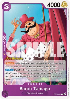 Baron Tamago OP08-070 card