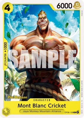 Mont Blanc Cricket OP08-108 card