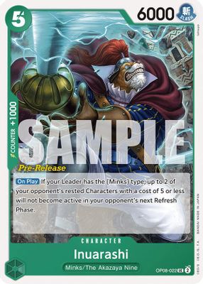 Inuarashi OP08-022 card