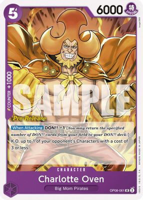 Charlotte Oven OP08-061 card