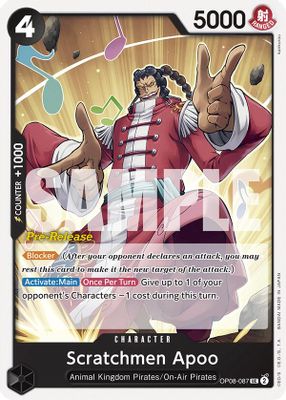 Scratchmen Apoo OP08-087 card