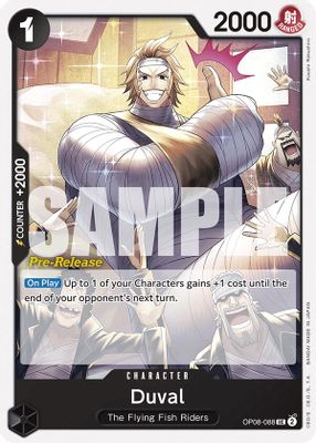 Duval OP08-088 card