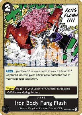 Iron Body Fang Flash OP08-095 card