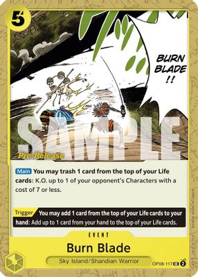 Burn Blade OP08-117 card