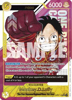 Monkey.D.Luffy OP07-109 card