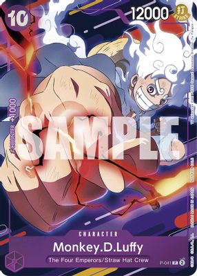 Monkey.D.Luffy P-041 card