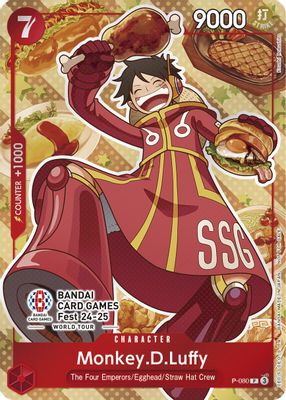 Monkey.D.Luffy P-080 card