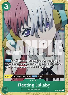 Fleeting Lullaby P-057 card