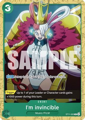 I'm invincible ST11-005 card