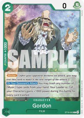 Gordon ST16-002 card