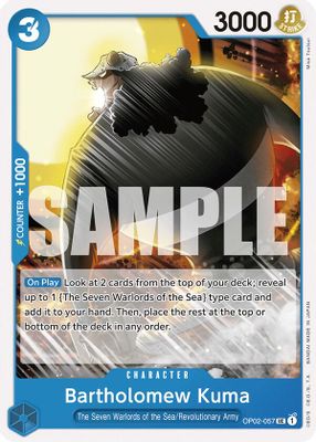 Bartholomew Kuma OP02-057 card