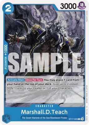 Marshall.D.Teach ST17-005 card