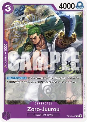Zoro-Juurou OP05-067 card