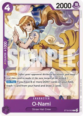 O-Nami ST18-002 card