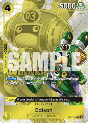 Edison OP07-100 card