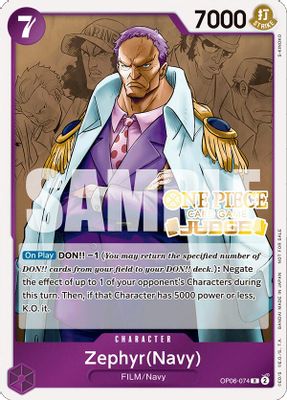 Zephyr OP06-074 card