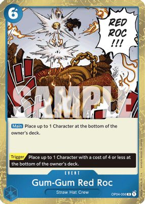 Gum-Gum Red Roc OP04-056 card