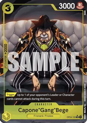 Capone"Gang"Bege OP04-100 card