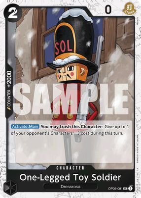 One-Legged Toy Soldier OP05-081 card