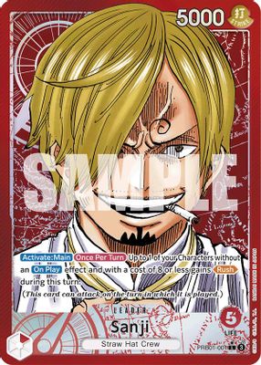 Sanji PRB01-001 card