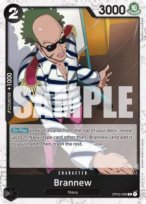 Brannew OP03-089 card