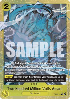 Two-Hundred Million Volts Amaru OP05-115 card