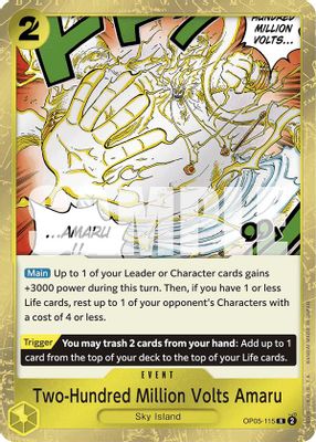 Two-Hundred Million Volts Amaru OP05-115 card