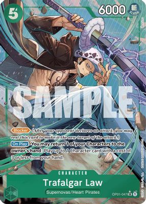 Trafalgar Law OP01-047 card