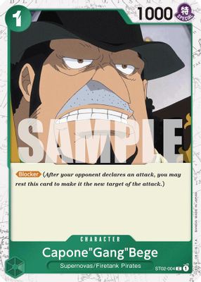 Capone"Gang"Bege ST02-004 card