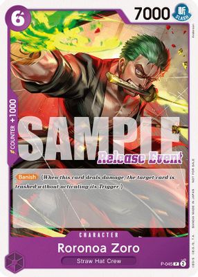 Roronoa Zoro P-045 card