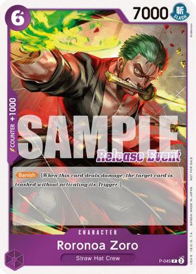 Roronoa Zoro P-045 card