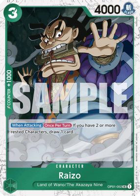 Raizo OP01-052 card