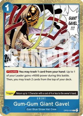 Gum-Gum Giant Gavel OP03-055 card