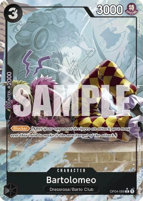 Bartolomeo OP04-089 card