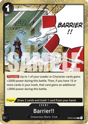 Barrier!! OP04-095 card