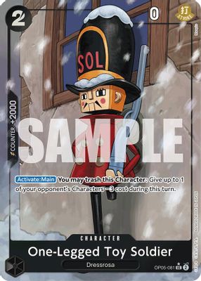 One-Legged Toy Soldier OP05-081 card