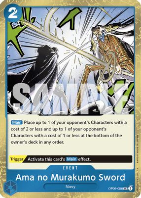 Ama no Murakumo Sword OP06-056 card