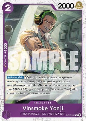 Vinsmoke Yonji OP06-066 card